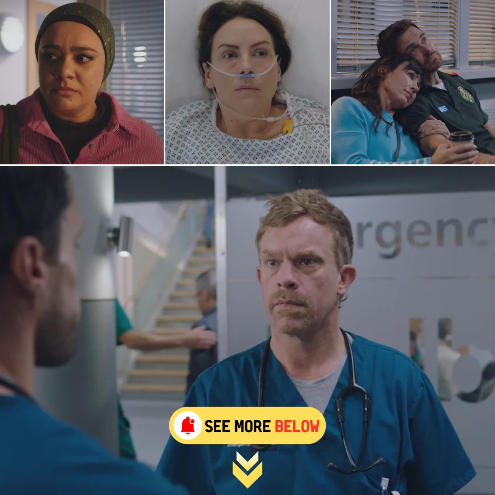 Stevie Nash’s life-and-death surgery becomes a living nightmare for Rida Amaan in Casualty