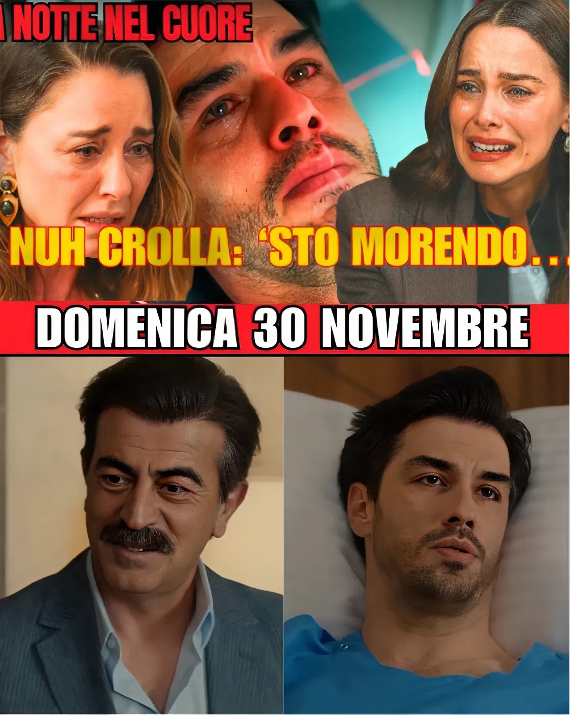 La notte nel cuore Anticipazioni DOMENICA 30 Novembre: Nuh piange Hikmet perde tutto