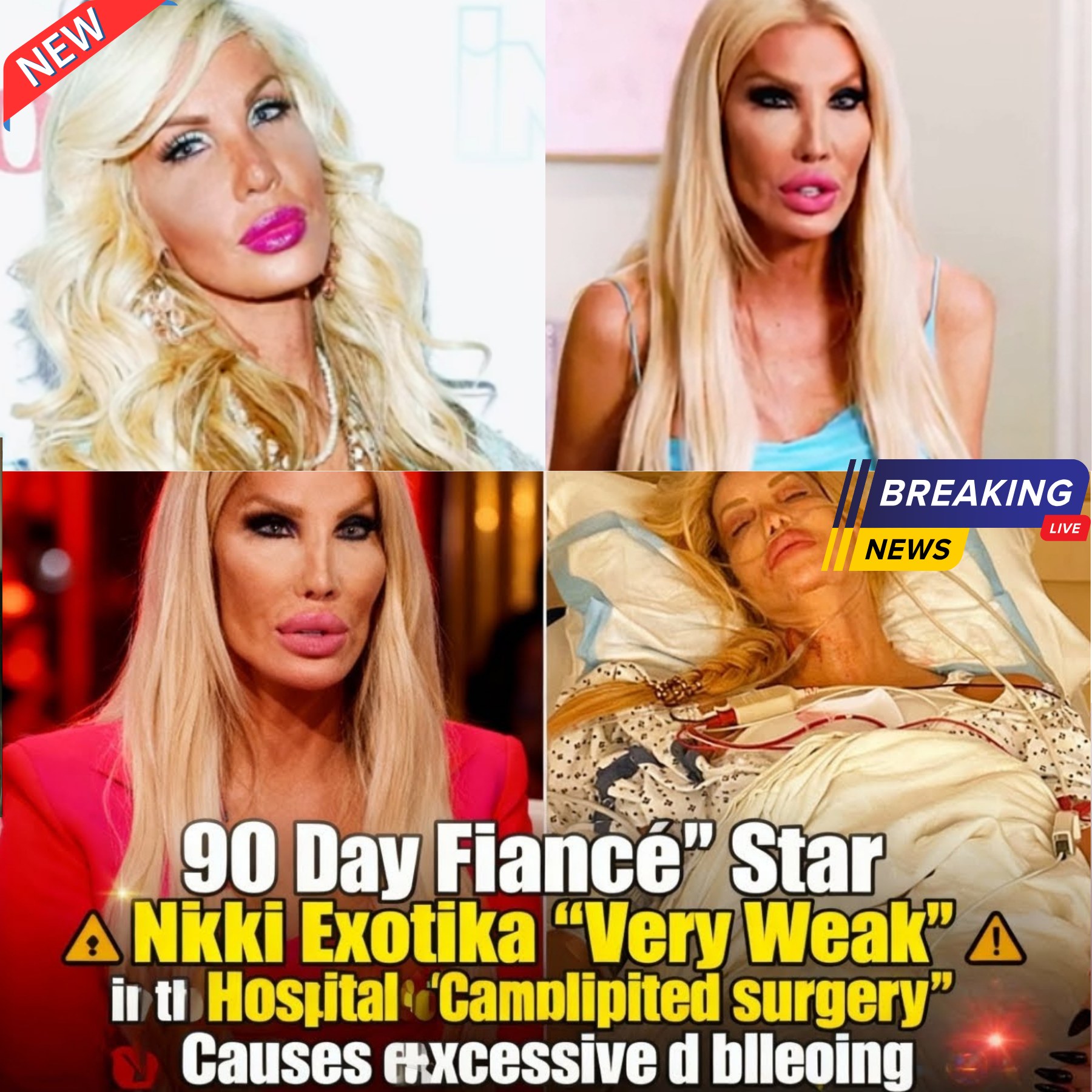 “90 Day Fiancé” Star Nikki Exotika ‘Very Weak’ in the Hospital After ‘Complicated Surgery’ Causes