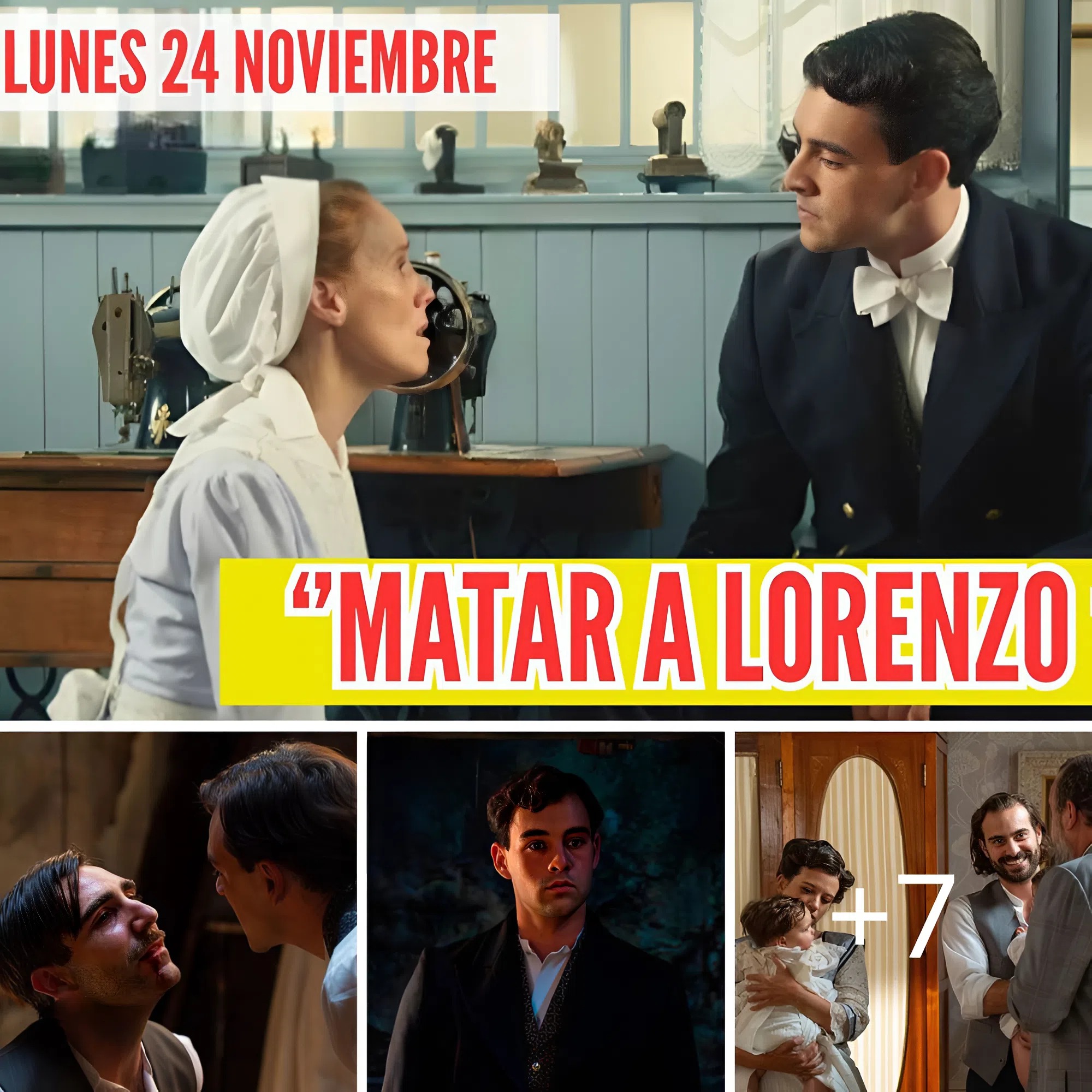 La Promesa Capítulo completo lunes 24 de noviembre. Curro quiere deshacerse de Lorenzo.