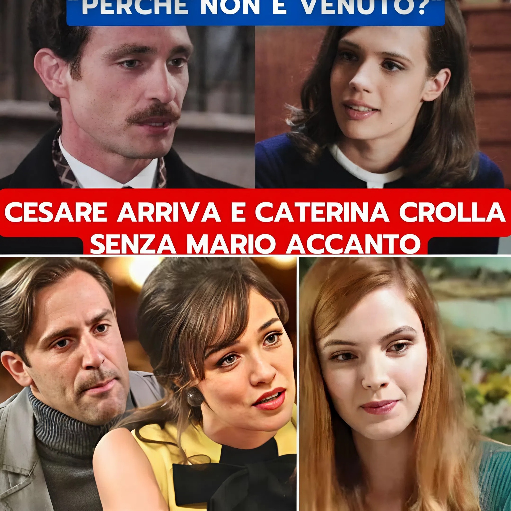 IL PARADISO DELLE SIGNORE ANTICIPAZIONI: CESARE ARRIVA E CATERINA CROLLA SENZA MARIO ACCANTO