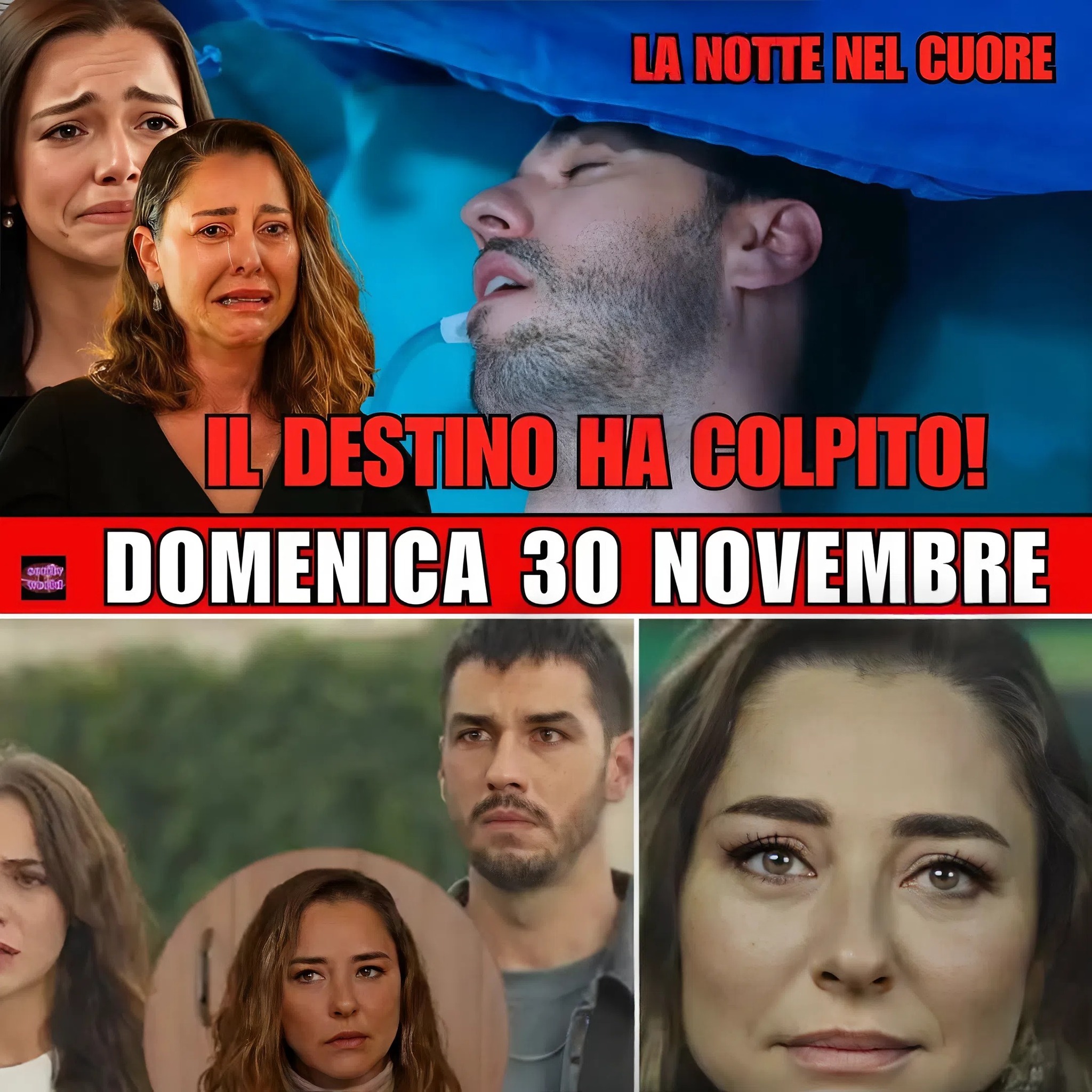 La notte nel cuore 30 novembre: matrimonio d’addio per Nuh… e Tassin si prende tutto